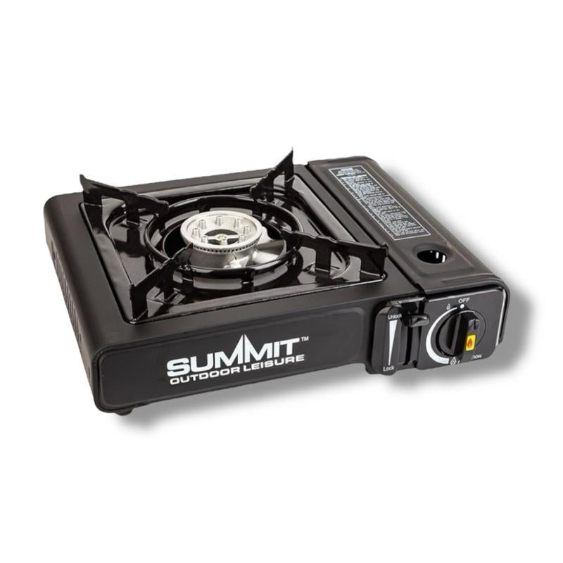 Portable Gas Stove with Carry Bag Summit Outdoor Cooking Camping Cooker, Hiking, On The Go, Use Anywhere, Caravan. light Weight And Compact For Outdoor Adventures