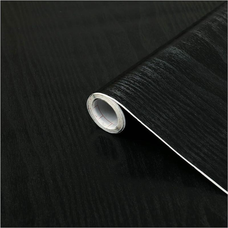Self Adhesive Vinyl Wrap Film 67.5cm x 2m | Blackwood | Wood Effect | Decorative Contact Paper | Peel & Stick Covering for Furniture Shelves Doors Drawers | Kitchen, Counters, Worktops, Easy to Cut & Apply | Waterproof & Durable | d-c-fix