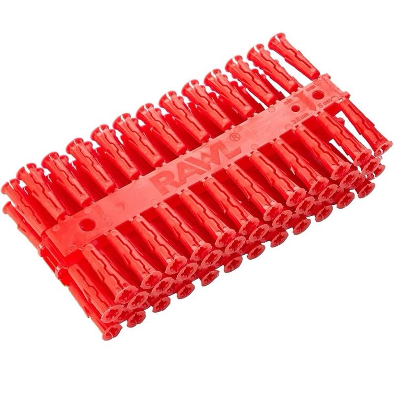 Rawlplug Universal Plug 6mm – Pack of 96, Suitable Most Surfaces, Brick, Concrete, Plaster Boards And More, Tool Box essential, Perfect For On Site, DIY, Plumbers, Electricians, Trades Men, Fixture And Fittings, Wall Plugs, Bulk Pack, Tool station