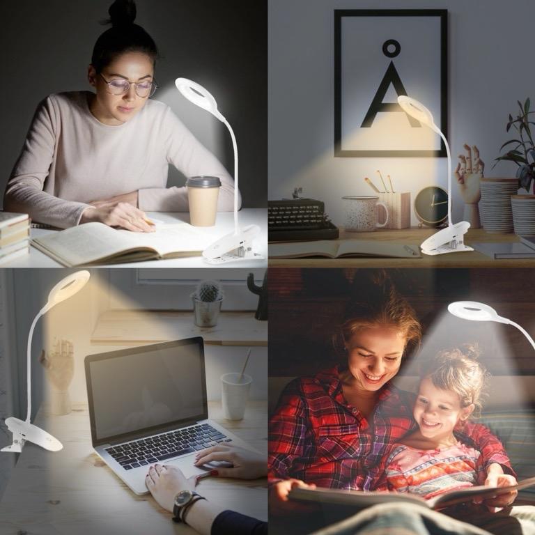 Dimmable Desk Lamp Rechargeable – Wireless & USB Powered, Touch Control, Adjustable Brightness & Color Temperature, 1200mAh Battery, Flexible Gooseneck, Eye-Friendly LED Light for Home, Office, Study, & Bedroom flashlight