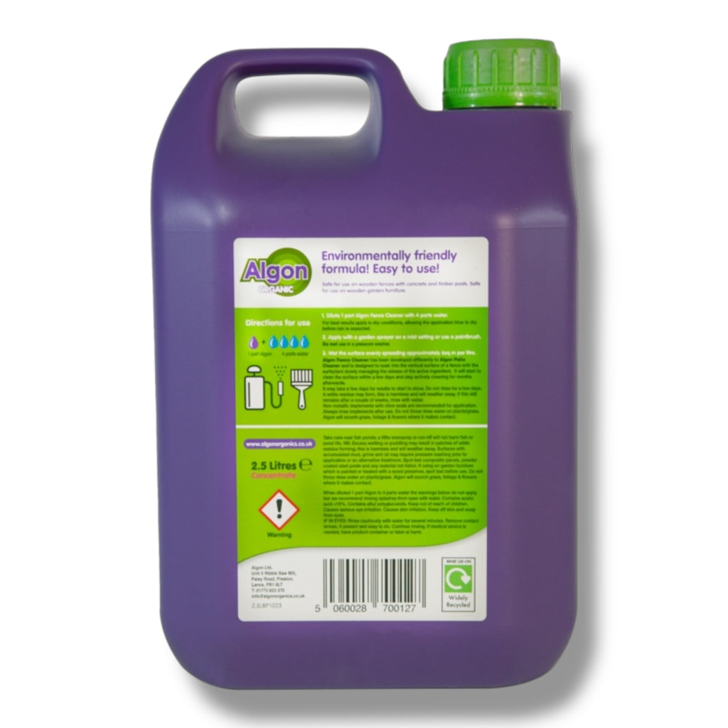 Algon Fence Cleaner Concentrate 2.5L - Non Scrub Formula
