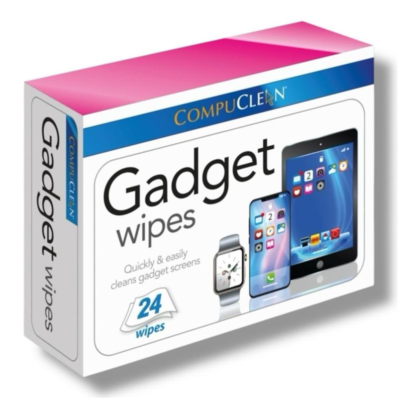 Gadget Wipes 24 Pack | Streak-Free Screen Cleaner for Phones, Tablets, Laptops & More | Quick & Easy Electronic Device Cleaning Smartphone IPhone Ipad Disinfectant Anti Bacterial