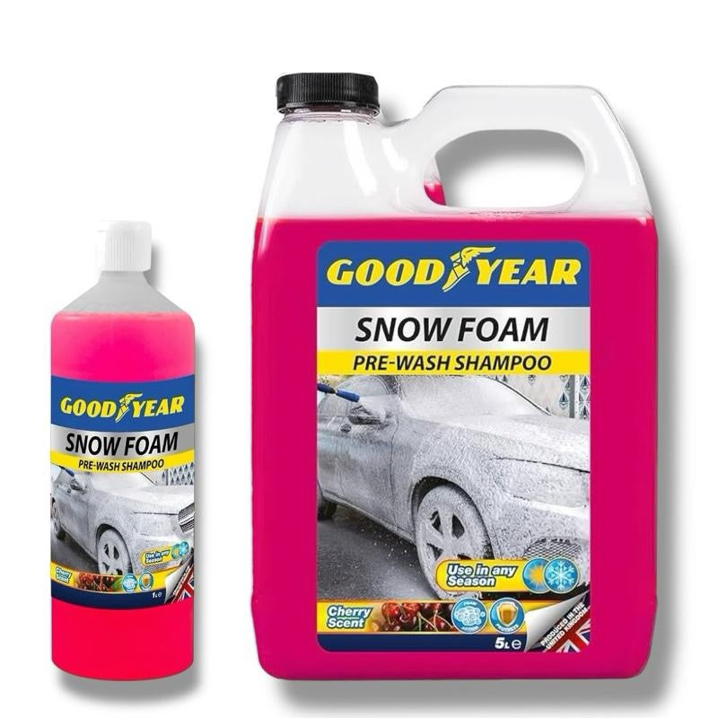 Goodyear Snow Foam Car Shampoo Cherry Scented - pH Neutral Pre-Wash Cleaner | Safe on All Paint Finishes |