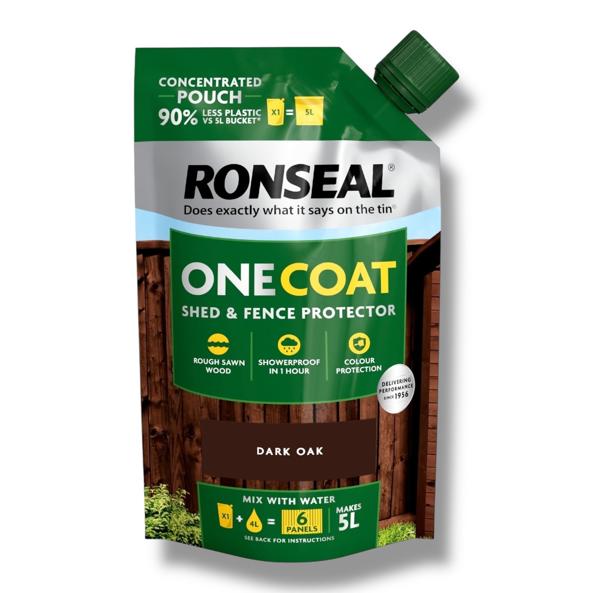 Ronseal One Coat Fence & Shed Paint 950ml Concentrate - Just Add Water - Makes 5L