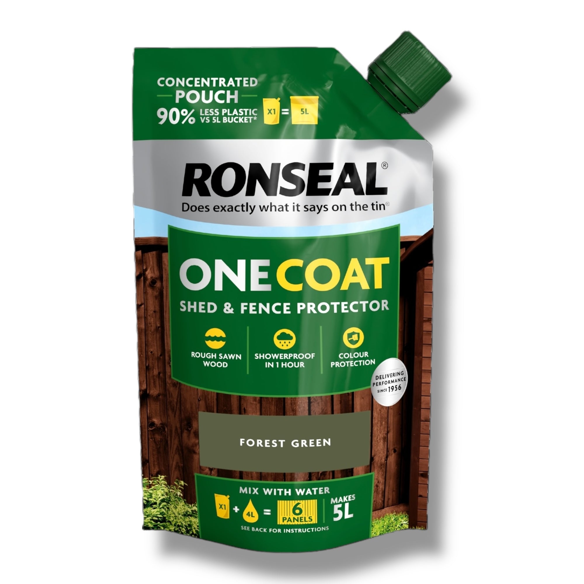Ronseal One Coat Fence & Shed Paint 950ml Concentrate - Just Add Water - Makes 5L