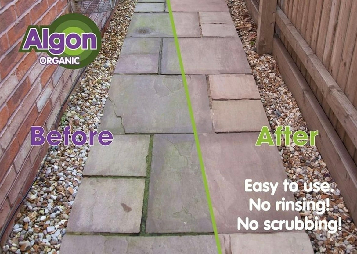 Algon - Path, Patio, Decking, Driveway Cleaner - 2.5L Concentrate - Non Scrub Formula