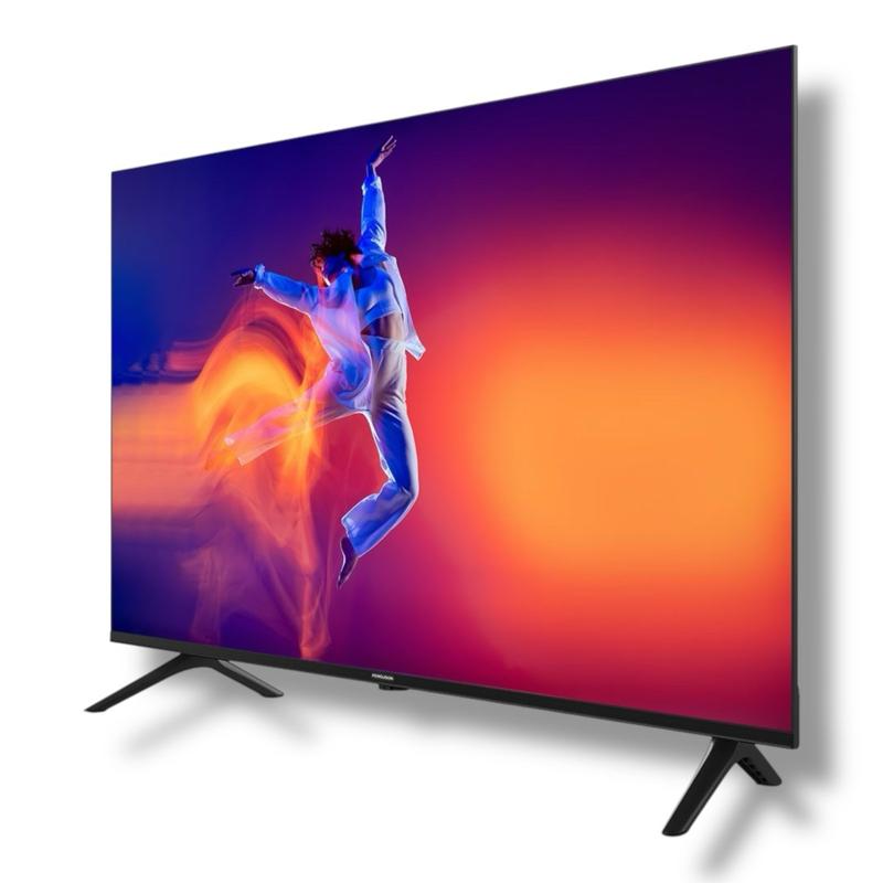 Ferguson 65” 4K UHD Smart Roku TV | Made in UK | HDR10 | Dolby Audio | Freeview Play | Frameless | 3x HDMI | Works with Alexa, Google & Apple | Miracast | Netflix & YouTube