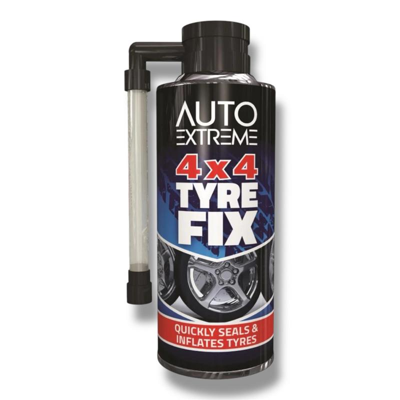 Flat Punctured Tyre Fix 450ml | Emergency Tyre Repair Spray | Instant Puncture Sealant | Quick Fix for Car, Van, Motorcycle Tyres | No Jack or Tools Needed | Fast & Easy Temporary Tyre Inflator | Travel, Roadside, Breakdown Essential | Large Size