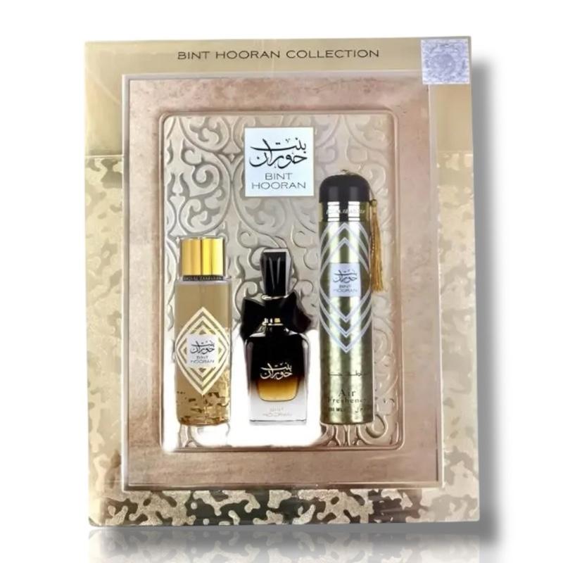 Ard Al Zaafaran Bint Hooran | Gift Set For Women 100ml EDP + Air Freshener + Body Spray