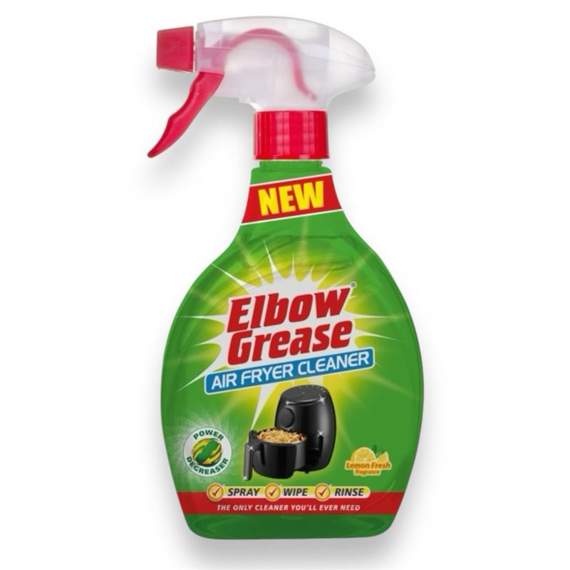Air Fryer Cleaner Lemon Fresh 500ml – Powerful Degreasing l Elbow Grease | Cleaning Household Spray | Scented | Safe To Use On Air Fryer | Soray Wipe Rinse Formula | Fast Easy Clean