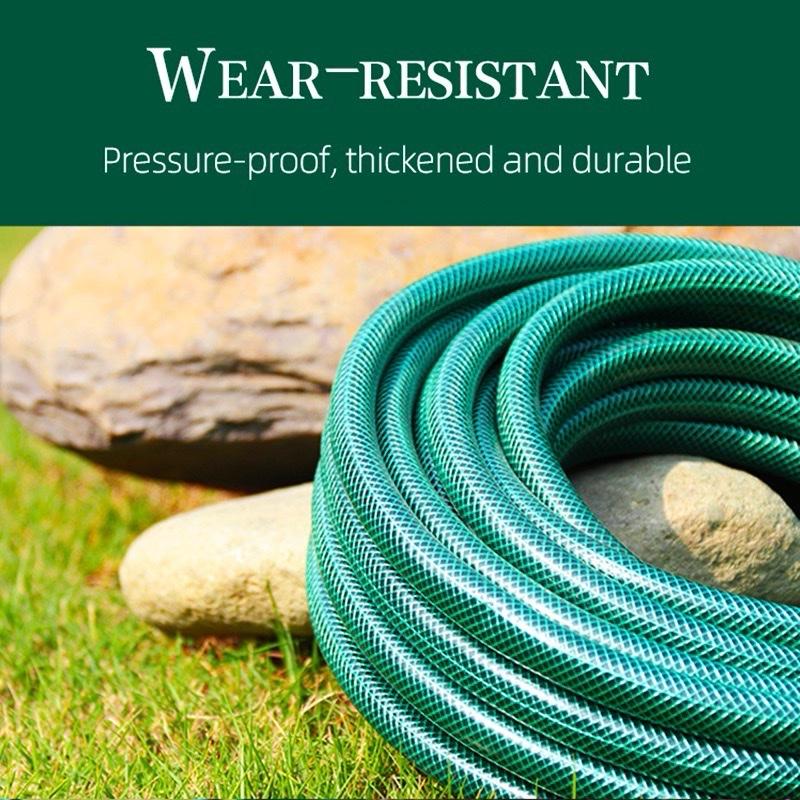 30m Garden Hose with Adjustable Spray Nozzle And Tap Fittings | Durable Flexible Watering Hose Set for Gardens, Lawns & Patios | Universal Tap Fittings for Easy Connection - Garden Essentials- Gardeing