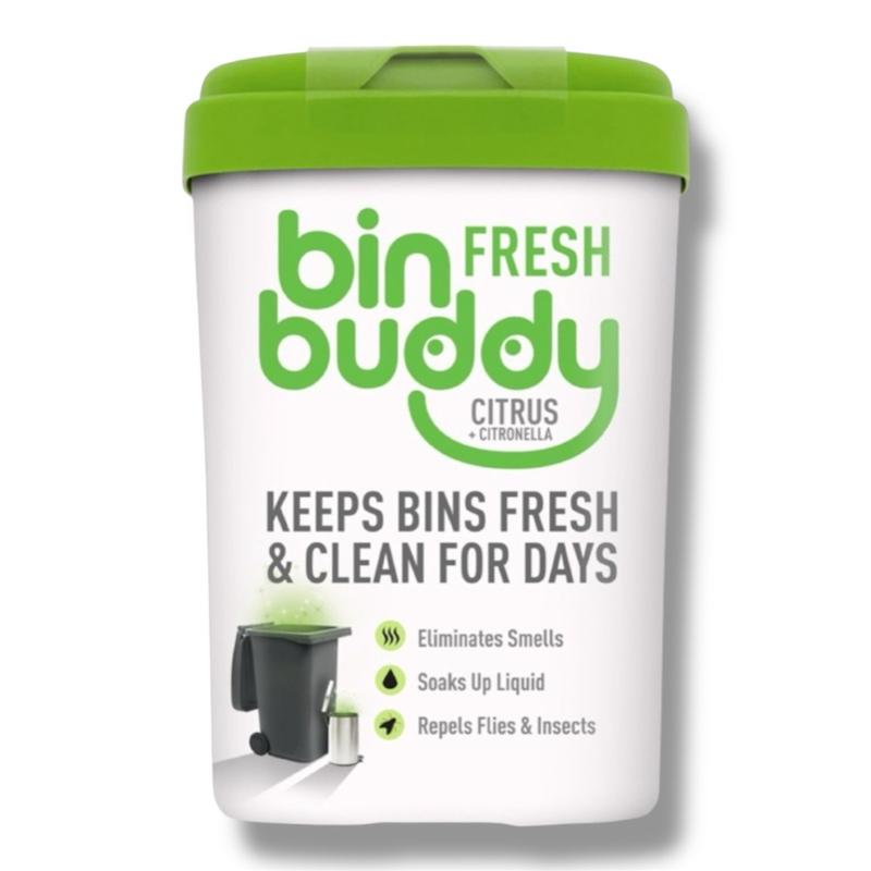 Bin Aroma Cleanser Buddy Fresh 450g Citrus & Citronella (Citrus Zing), Bin Bad Scent odour Eliminate, Odour Prevention, Preventer, Fresh Bin, Home Bin, Black Bin, Green Bin, Bin Day Household Fragrance Perfume Scented Kitchen Fresh Smell eliminator