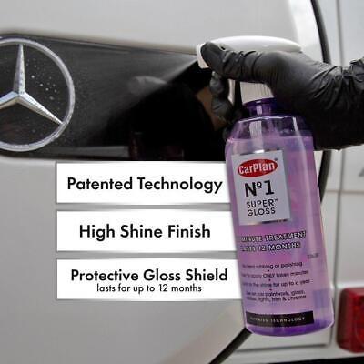 Super Gloss 600ml | Body Work and Interior, Last 12 Months Advanced Patented Technology for Ultimate Shine CarPlan No1, Car Wash Interior Care, Exterior Care, Car Wash, Car Detailing, Valeting, Gloss, Shine, Car Shine, Auto Shine coating ceramic supplies