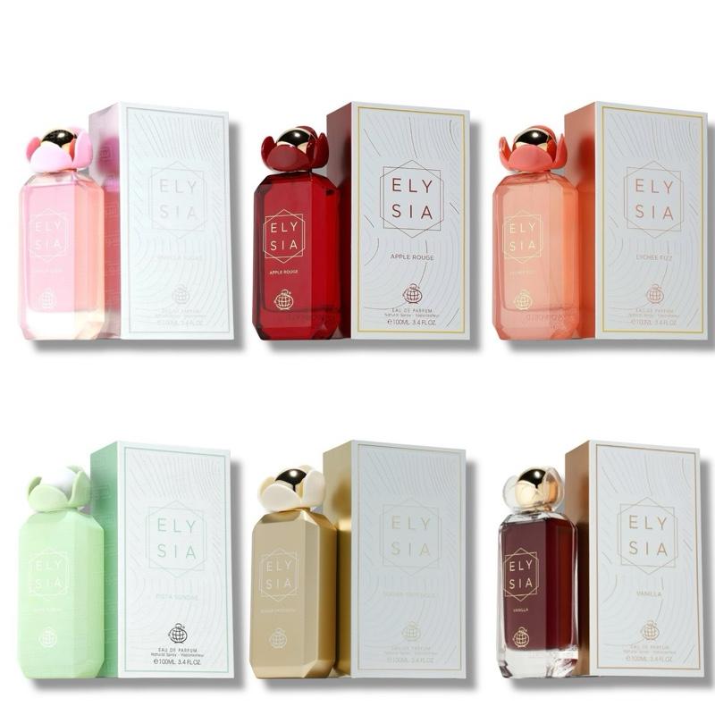 Elysia Perfume Collection 100ml | Luxury Perfumes | Apple Rouge, Lychee Fizz, Pista Sundae, Sugar Patchouli, Vanilla Sugar | 6 Variants. Long Lasting | Made In UAE / DUBAI