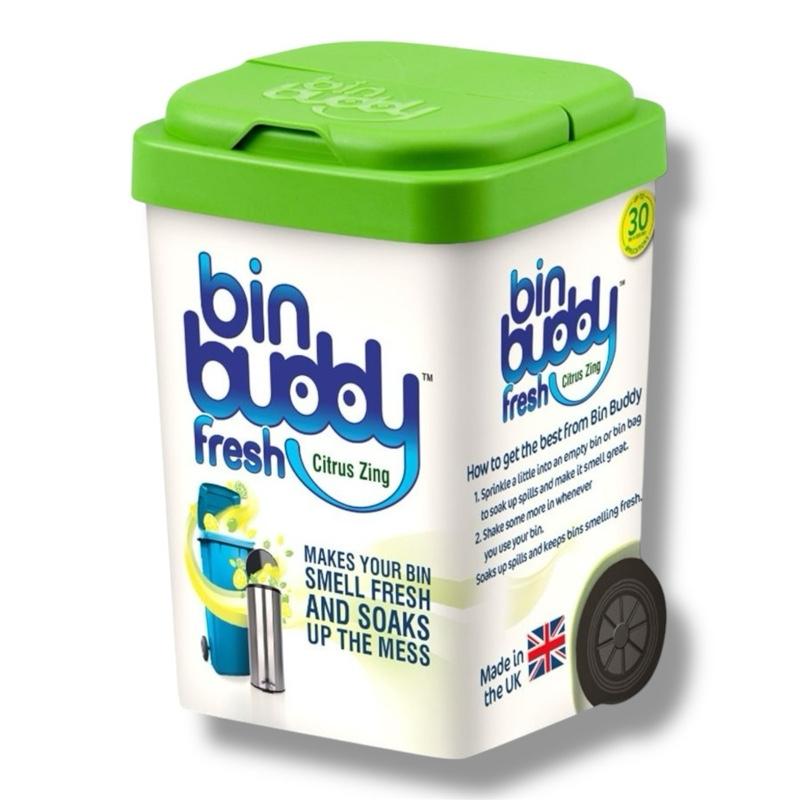 Bin Aroma Cleanser Buddy Fresh 450g Citrus & Citronella (Citrus Zing), Bin Bad Scent odour Eliminate, Odour Prevention, Preventer, Fresh Bin, Home Bin, Black Bin, Green Bin, Bin Day Household Fragrance Perfume Scented Kitchen Fresh Smell eliminator