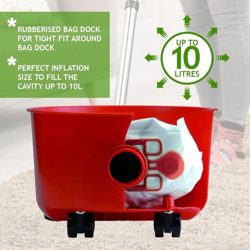 10 Pack Henry Hetty Numatic Vacuum Bags – High Filtration Microfibre Dust Bags for AS200 Models | Durable & Easy Fit | Qualtex Compatible Replacement