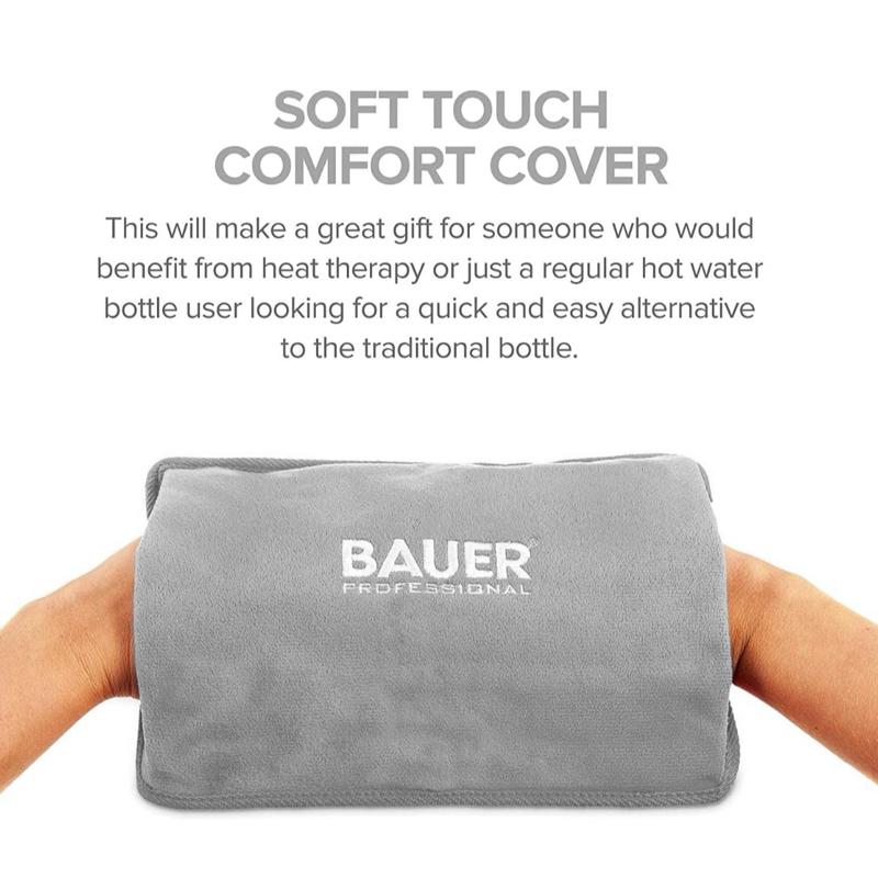 Rechargeable Electric Hot Water Bottle for Comfort And Pain Relief | Portable & Cordless Heat Pad | Fast Heating | Safe & Reusable | Muscle Relaxation & Comfort | Home & Travel Use | Bauer Professional