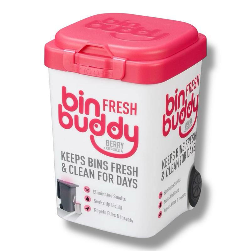 Bin Aroma Cleanser Buddy Fresh 450g Berry Blast, Bin Bad Scent odour Eliminate, Odour Prevention, Preventer, Fresh Bin, Home Bin, Black Bin, Green Bin, Bin Day Household Fragrance Perfume Scented Kitchen Fresh Smell eliminator
