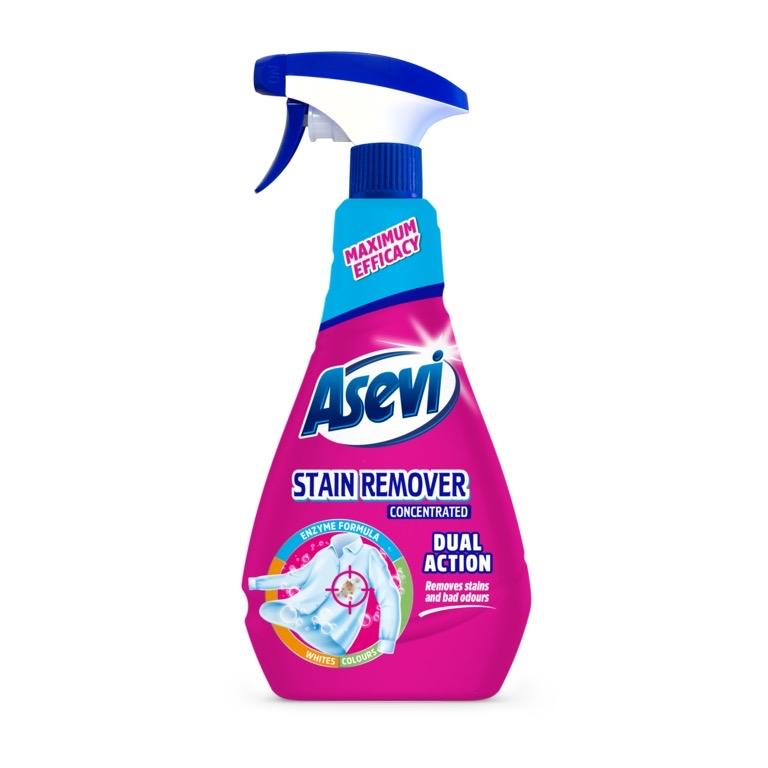 Stain Remover Spray 400ml - For Clothing, Removes The Toughest Stains- Powerful Spanish Household Cleaner for Tough Stains - Fast-Acting, Multi-Surface Fabric Stain Remover - Asevi - Food, Grass, Wine, Make Up and More Cleaning
