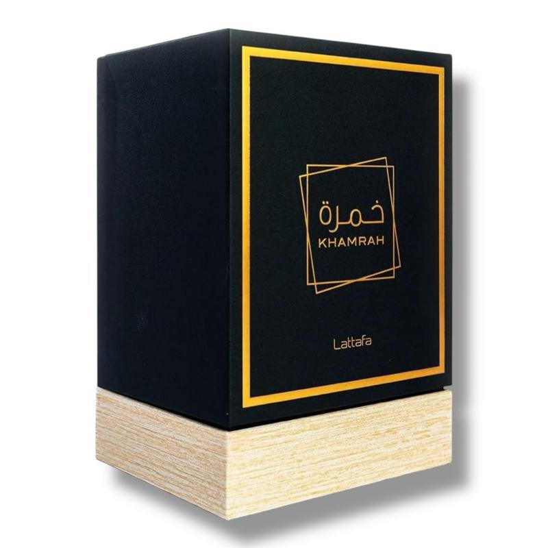 ORIGINAL Lattafa Khamrah 100ml EDP – Unisex Arabian perfume with warm spice, sweet praline, vanilla, oud & amber. Long-lasting luxury scent