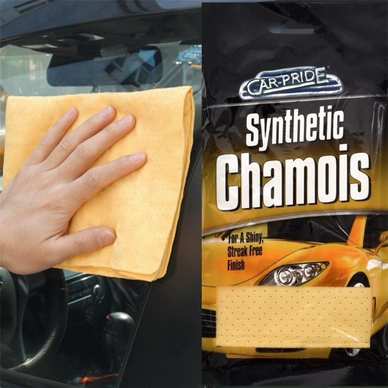Synthetic Chamois Car Drying Cloth Car Detailer’s Choice – Fast-Drying and Scratch-Free Multi Purpose Use towel care wash detailing tools Drying Cloth absorbent supplies