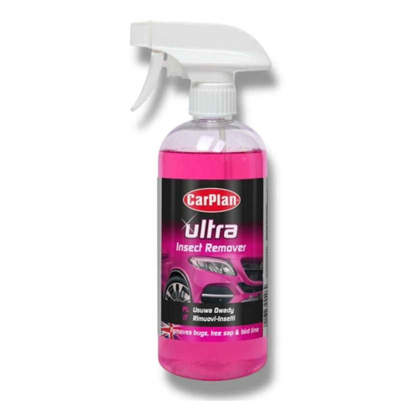 Ultra Insect Remover 500ml CarPlan | Powerful Bug & Tar Cleaner for Cars Car Cleaner, Car Wash, Detailing, Valeting, Auto Clean, Exterior Clean, Professional coating leather wind screen supplies tools