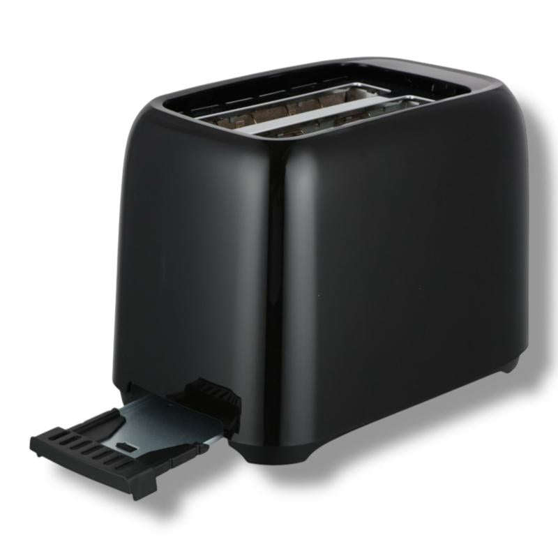 Daewoo 2 Slice Toaster Black or White – 6 Browning Levels, Cool Touch, Crumb Tray, 700W Compact Kitchen Appliance – Matching Kettle Available – Ideal for Home, Office, Student Use