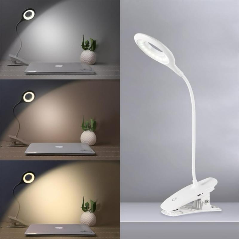 Dimmable Desk Lamp Rechargeable – Wireless & USB Powered, Touch Control, Adjustable Brightness & Color Temperature, 1200mAh Battery, Flexible Gooseneck, Eye-Friendly LED Light for Home, Office, Study, & Bedroom flashlight