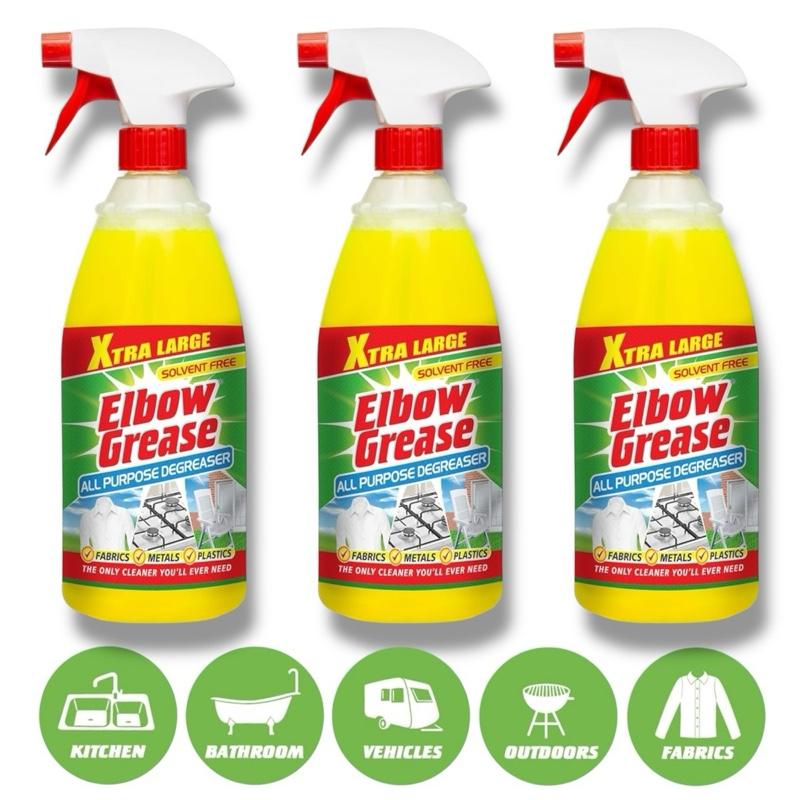 Elbow Grease All Purpose Degreaser Spray 1L – Powerful Multi-Surface Cleaner for Kitchen, Garage, Car & Household Use – Extra Large Heavy-Duty Grease & Grime Remover