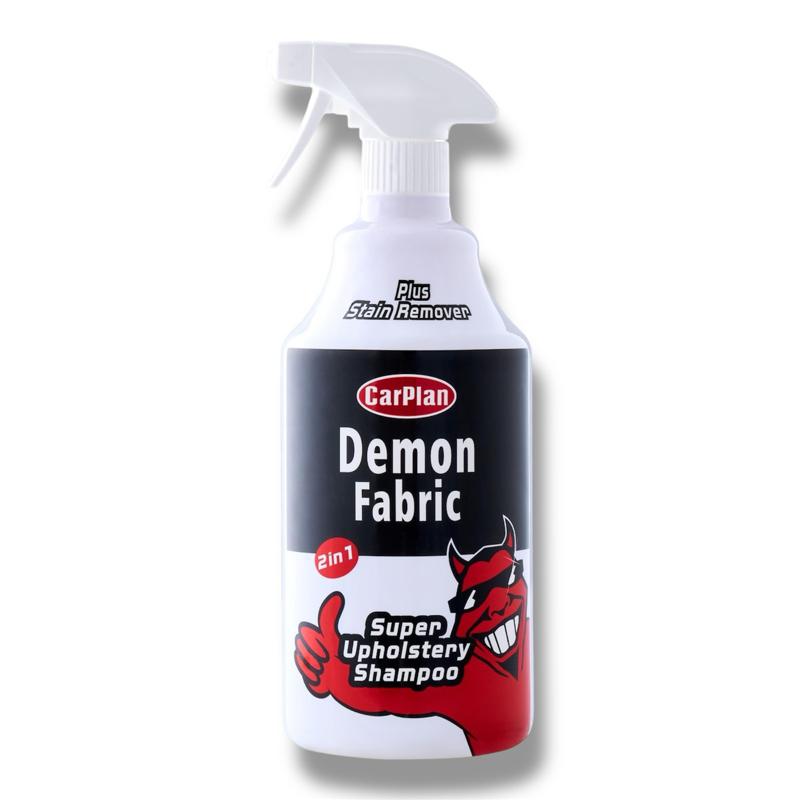 Car Stain Remover & Fabric Cleaner 1 Litre CarPlan Demon | Powerful Interior Cleaner for Seats, Carpets & Upholstery | Car Detailing & Valeting Essential coating leather supplies tools