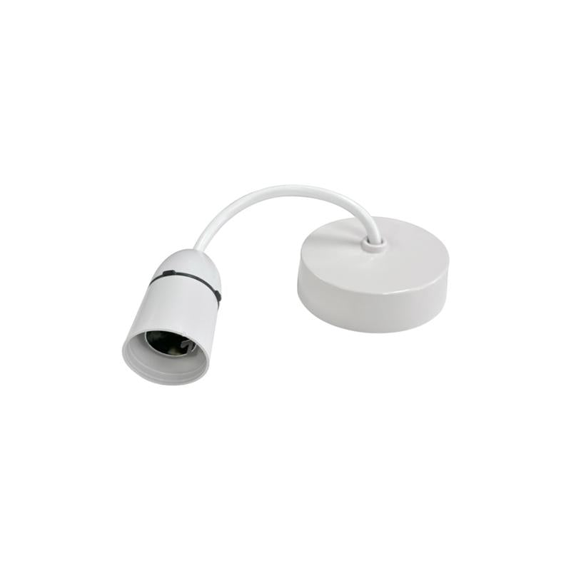 Pendant Ceiling Light Fitting 6” (15cm), long Skirt Securlec Pendant Lampholder 6” (15cm) | Easy-to-Install Ceiling Light Fitting, Standard UK Spec, Living Room, Bedroom, Kitchen, Garage, Shed, Rewire, Installation, New Build, House, Home, Ceiling Rose