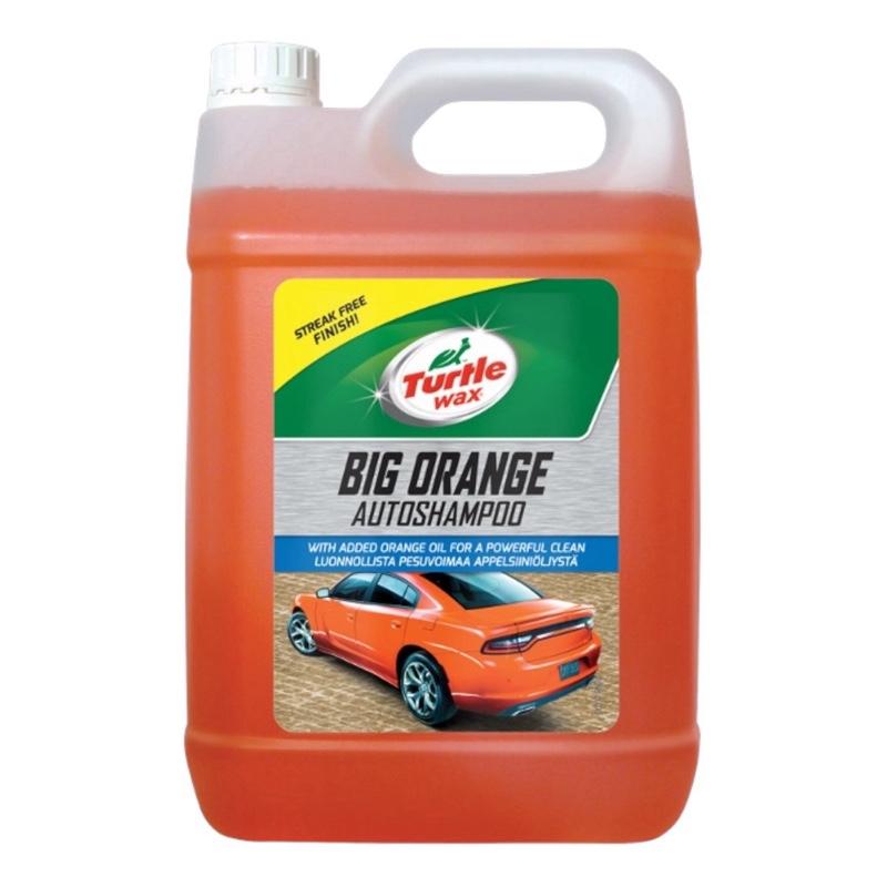 Car Wash Shampoo And Wax 5L Orange Scented, Wash and Wax Turtle Wax High Foaming, Dirt Remover, Stain Remover, Boosted Shine With Paint Work Protection, Shine, Car Detailing, Valeting, Glossy Showroom Finish Snow Foam automotive products mobile detailer t