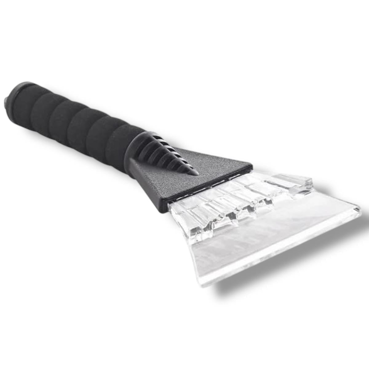 Ice and Snow Scraper - Extra Wide Soft Grip for Car and House Windows. Compact and portable windshield wiper fabric cleaner