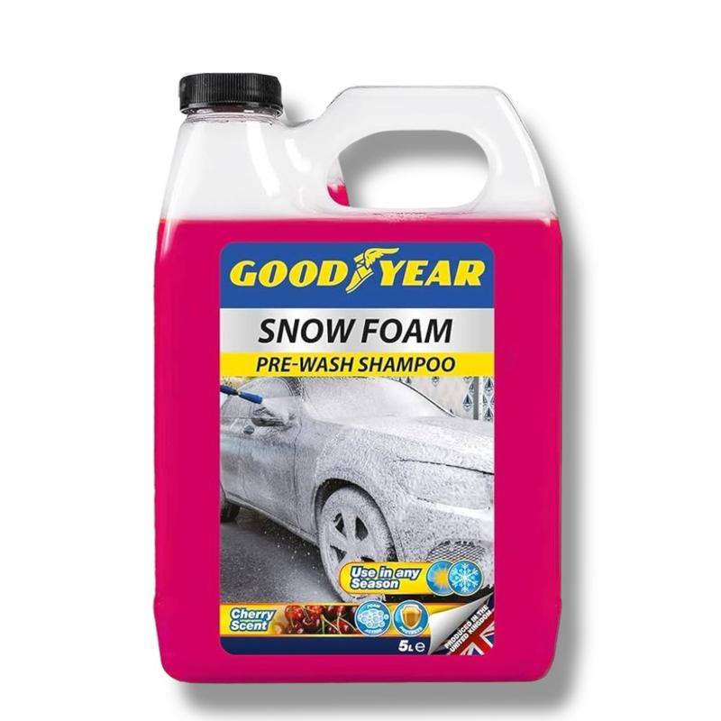 Snow Foam Car Shampoo 1 Litres- pH Neutral Pre-Wash Cleaner | Safe on All Paint Finishes | Thick Foaming Action | Goodyear - 1L, 5L - Car Wash