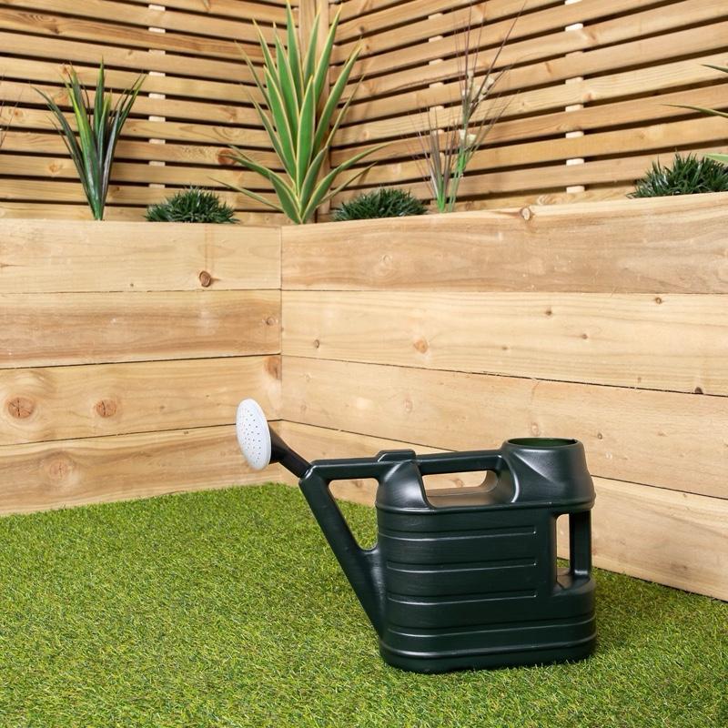 6.5L Watering Can Green | Durable Plastic Garden Watering Can for Plants, Flowers, Lawns | Lightweight, Easy Pour Design | Indoor & Outdoor Use | Eco-Friendly Gardening Tool - Ward Value