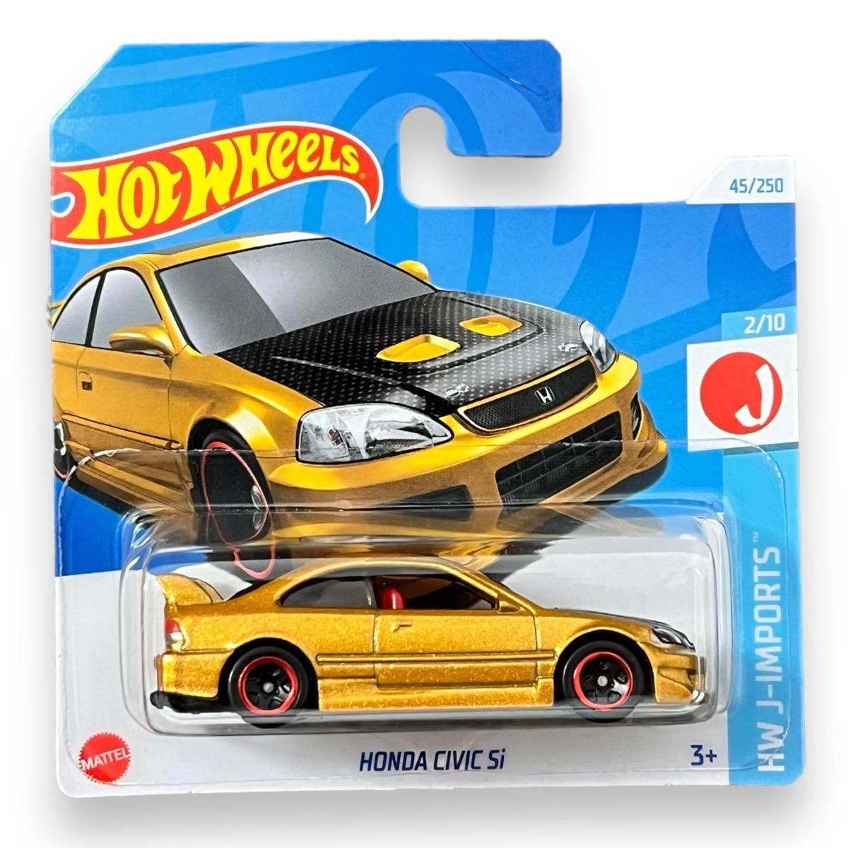 Hot Wheels | Honda Civic Si | Mattel | JDM | Gold with Carbon Bonnet