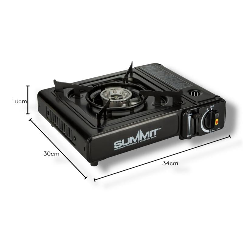 Portable Gas Stove with Carry Bag Summit Outdoor Cooking Camping Cooker, Hiking, On The Go, Use Anywhere, Caravan. light Weight And Compact For Outdoor Adventures