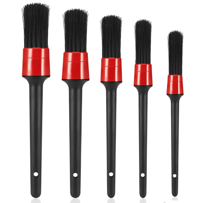 Auto Extreme Car Detailing Brushes Set – 5 Pack | Soft Bristle Cleaning Brushes for Interior, Exterior, Wheels, Vents & Trim | Scratch-Free Auto Detailing Tools, Car Wash, Interior Care