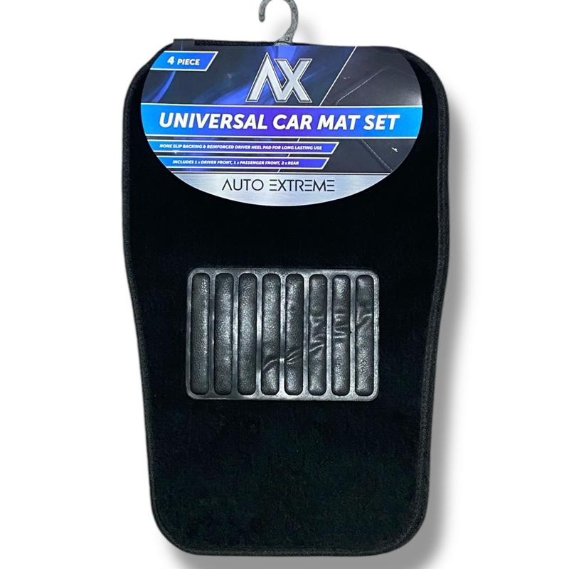 AX Universal 4 Piece Car Mat Set | Durable Non-Slip Floor Protection | Easy to Clean Vehicle Mats | Front & Rear All-Weather Fit | Interior Car Accessories