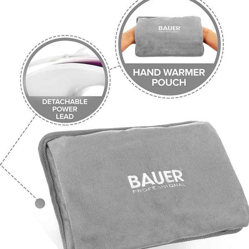 Rechargeable Electric Hot Water Bottle for Comfort And Pain Relief | Portable & Cordless Heat Pad | Fast Heating | Safe & Reusable | Muscle Relaxation & Comfort | Home & Travel Use | Bauer Professional