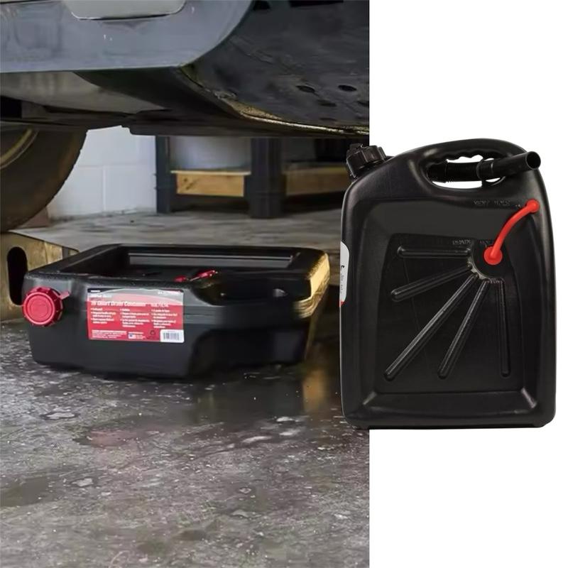 Oil Drain Can 9L, Mess Free, Oil Drain CarPlan | Efficient and Clean Oil Drainage Solution, Mechanic, Mechanical, Workshop, Oil Change, Coolant Change, Mess Catcher, Jerry Can