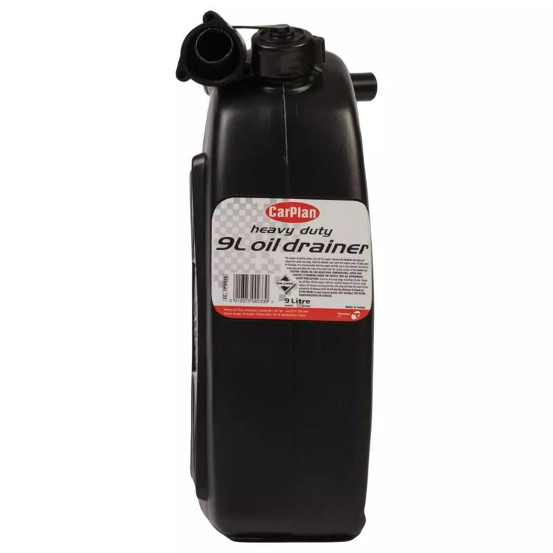 Oil Drain Can 9L, Mess Free, Oil Drain CarPlan | Efficient and Clean Oil Drainage Solution, Mechanic, Mechanical, Workshop, Oil Change, Coolant Change, Mess Catcher, Jerry Can