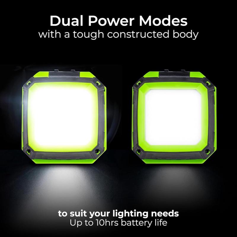 Luceco 10W LED Rechargeable Worklight – Portable & Powerful LED Lighting | Tough | Robust | LED | 4000K White Light | USB Car Chargeable | On Site | Home | Garage | Light Weight | Super Bright | 800 Lumens