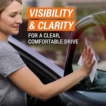 Anti-Glare Glass Wipes Simoniz Screenies Pack of 20 | Streak-Free Car Glass Cleaner | Home Glass Cleaner Quick & Easy Windshield Cleaning | Car Valeting & Detailing Essential wash interior supplies tools