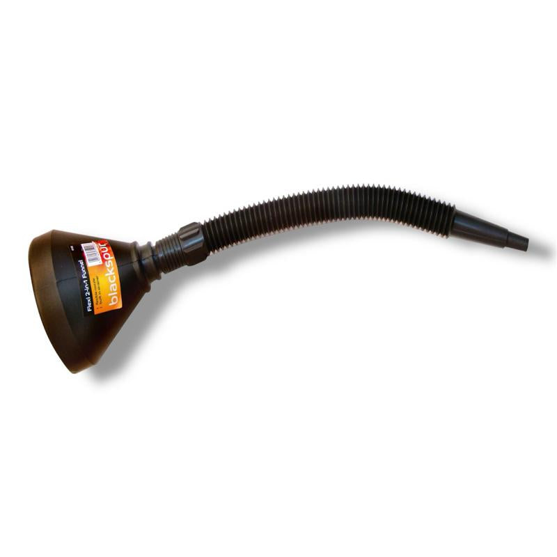 Automotive Flexi Funnel | Blackspur Versatile Flexible Funnel, Easy Liquid Transfers, Oil Change, Coolant Change, Mechanical, Mechanic, Professional Tool