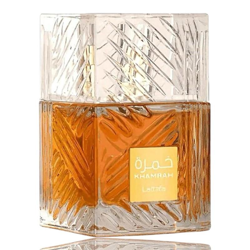 ORIGINAL Lattafa Khamrah 100ml EDP – Unisex Arabian perfume with warm spice, sweet praline, vanilla, oud & amber. Long-lasting luxury scent
