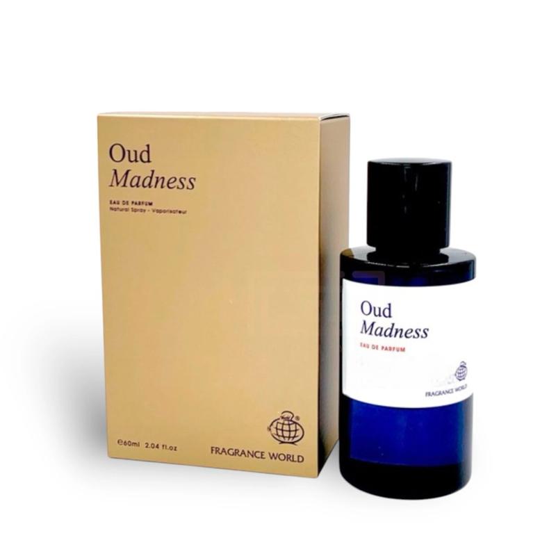Fragrance World Oud Madness 60ml | Men & Women | Eau de Parfum | Long?Lasting Arabian Perfume with Oud, Leather & Amber | Bold Unisex Signature Scent