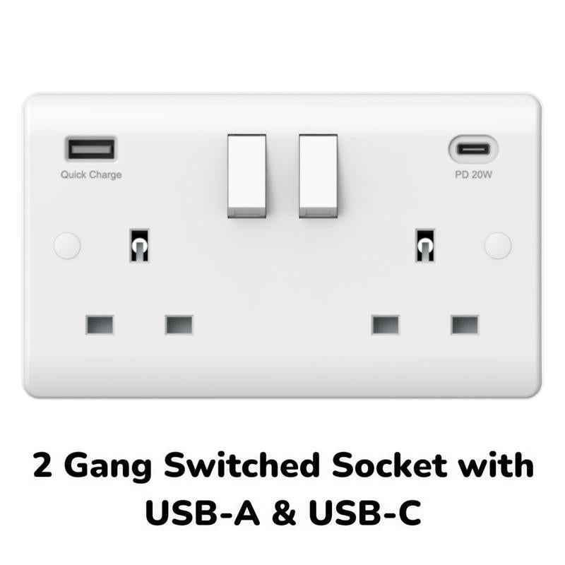 Second Fix Electrical Bundle Create Your Own - Premium Sockets, Switches, Fused Spurs, Light Fittings & Blank Plates Cooker Bathroom Kitchen Electrician Rewire Household - BS EN Certified - DIY & Trade Quality - High Safety Standards - Securlec
