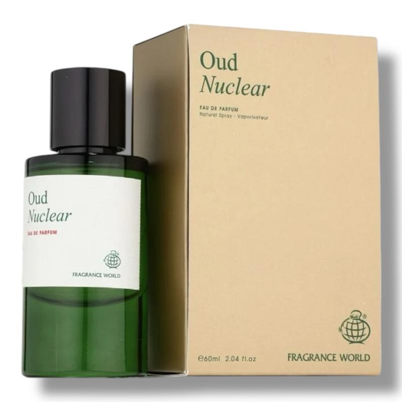 Fragrance World Oud Nuclear 60 ml EDP — Unisex Arabian Fragrance | Long-Lasting Oriental-Woody with Saffron, Roses & Leather Base