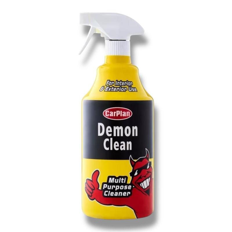All-Purpose Vehicle Cleaner 1L Exterior, Interior Cleaner And Glass Cleaner. CarPlan Demon Clean – Powerful, Car Wash, Detailing, Valeting, Showroom Finish, Multi purpose. Trim Cleaner. Dashboard | Upholstery. Carpet. Auto. Automotive Cleaner products